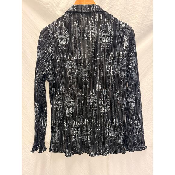 Dressed In LALA NEW Interstellar Astronauts LS Shirt & Pants Plissé Set Small - Picture 8 of 8